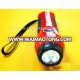 LED Hand Crank Dynamo Flashlight with FM Radio and Mobile Phone charge